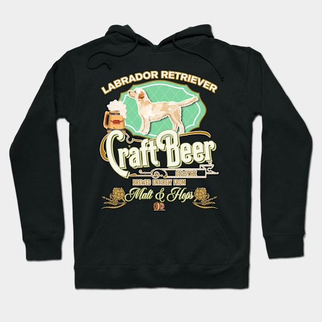 Labrador Retriever Gifts - Beer Dog lover Hoodie by StudioElla